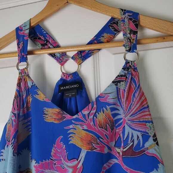 Marciano Floral Multicolor Tank Top Size XS - Picture 3 of 9